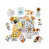 50Pcs Cartoon Daisy Paper Sticker Label Set X-DIY-G066-02-1