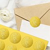 12 Sheets Self Adhesive Gold Foil Embossed Stickers DIY-WH0451-033-6