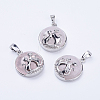 Natural Rose Quartz Pendants G-K234-A13-1