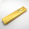 Rectangle Bowknot Cardboard Necklace Boxes CBOX-S011-04-1