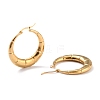 Ion Plating(IP) 304 Stainless Steel Hoop Earrings EJEW-O096-46G-2