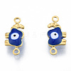 Ion Plating(IP) 304 Stainless Steel Enamel Connector Charms LS-STAS-N092-177A-1