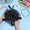 Organza Hat Hair Clips and Hair Bands for Women OHAR-WH0034-37-3