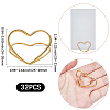 32Pcs Mini Iron Place Card Holders ODIS-SP0001-08G-2