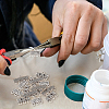 120pcs 3 styles Tibetan Style Alloy Flower/Rectangle Chandelier Component Links FIND-GO0003-62-5