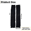 2 Pairs 2 Colors Polyester Long Fingerless Gloves AJEW-HS0001-22-2