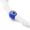 Glass Beads & Handmade Lampwork Beads Stretch Bracelets for Kid BJEW-JB06475-02-4
