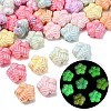 UV Plating & Luminous Opaque Acrylic Beads MACR-L015-14D-1