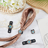 6Pcs PU Leather with Alloy Scarf Clips FIND-CL0001-84A-4