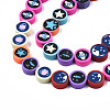 Handmade Polymer Clay Beads Strands CLAY-N008-047-3