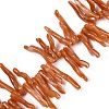 Opaque Acrylic Imitation Coral Beads Strands SACR-P033-01A-09-1