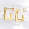 304 Stainless Steel Stud Earrings for Women EJEW-L296-033G-02-2