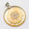 Alloy Resin Pendants LS-RESI-S321-06-2