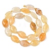 Natural Yellow Hematoid Quartz/Golden Healer Quartz Beads Strands G-A295-A06-01-3