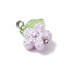 Imitation Pearl Acrylic Pendants PALLOY-JF04335-02-4