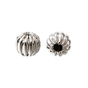 Brass Corrugated Beads KK-V011-01A-P-1