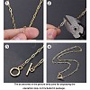 Soldered Brass Paperclip Chains CHC-G005-06G-12
