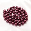 Round Shell Pearl Bead Strands X-BSHE-L011-8mm-A007-3