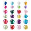 Transparent Crackle Acrylic Beads CACR-TA0001-03-14