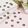 100Pcs Light Gold Plated Alloy Enamel Pendants ENAM-AR0001-75-4