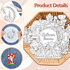 4 Sheets 11.6x8.2 Inch Stick and Stitch Embroidery Patterns DIY-WH0455-183-3