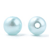 Spray Painted ABS Plastic Imitation Pearl Beads OACR-T015-05B-07-1