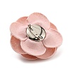 Cloth Art Camelia Brooch Pins AJEW-Q147-01E-2