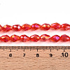 Transparent Electroplate Glass Beads Strands LS-EGLA-N013-T6mm-B29-4