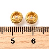 925 Sterling Silver Micro Pave Clear Cubic Zirconia Beads STER-F061-06G-2