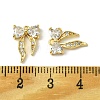 Brass Micro Pave Cubic Zirconia Charms FIND-Z035-04G-3