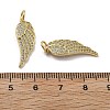 Brass Micro Pave Cubic Zirconia Pendants KK-U060-15G-3