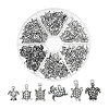 Tibetan Style Alloy Pendants TIBEP-PH0004-96AS-9