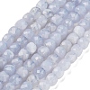 Natural Blue Lace Agate Beads Strands G-H042-A09-02-2