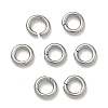 Tarnish Resistant 304 Stainless Steel Open Jump Rings X-STAS-Q186-02-3x0.6mm-1