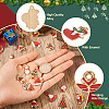 40Pcs 20 Styles Christmas Alloy Enamel Pendants ENAM-TA0001-55-13