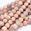 Round Natural Sunstone Beads Strands G-K068-29-10mm-1