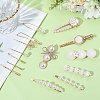 5 Bags 4 Styles Zinc Alloy Hair Bobby Clips PHAR-SP0001-08-7