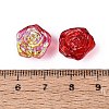 Electroplate Transparent Glass Beads Strands X-EGLA-N056-02A-06-4