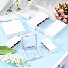 3 Bags 3 Styles Square Transparent PE Thin Film Suspension Jewelry Display Box CON-TA0001-38G-9