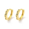 Brass Micro Pave Cubic Zirconia Hoop Earring EJEW-C088-13B-G-1