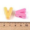UV Plating Opaque Acrylic European Beads OACR-M027-03V-4