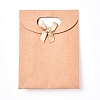 Kraft Paper Gift Bags with Ribbon Bowknot Design CARB-WH0009-05A-1