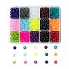 15 Colors Transparent Glass Beads FGLA-JP0001-01-6mm-1