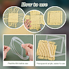 4Pcs 2 Styles Translucence Acrylic Knitting & Macrame Tassel Tool TOOL-GA0001-93-4