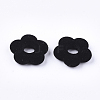 Flocky Acrylic Bead Frames X-OACR-T005-05-01-2