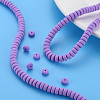 Handmade Polymer Clay Beads Strands CLAY-N008-54-7