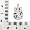 Christmas Series Brass Micro Pave Cubic Zirconia Pendants KK-Q010-01P-04A-3