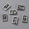 Mini Alloy Center Bar Buckles FIND-WH0135-34P-2