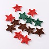 4-Hole Star Acrylic Sewing Buttons for Costume Design BUTT-E118-01-1
