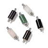 Natural Mixed Stone Connector Charms G-Z039-01P-1